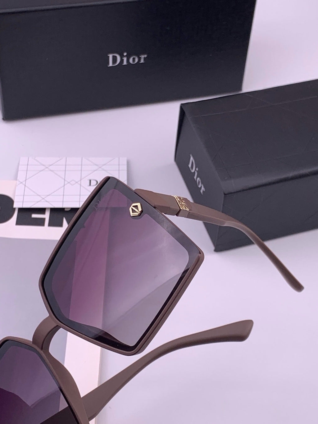 Dior CD9781 Polarized Square Black Lens Sunglasses for Women - 371886 - detail image 3