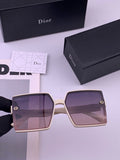 Dior CD9781 Polarized Square Black Lens Sunglasses for Women - 371888