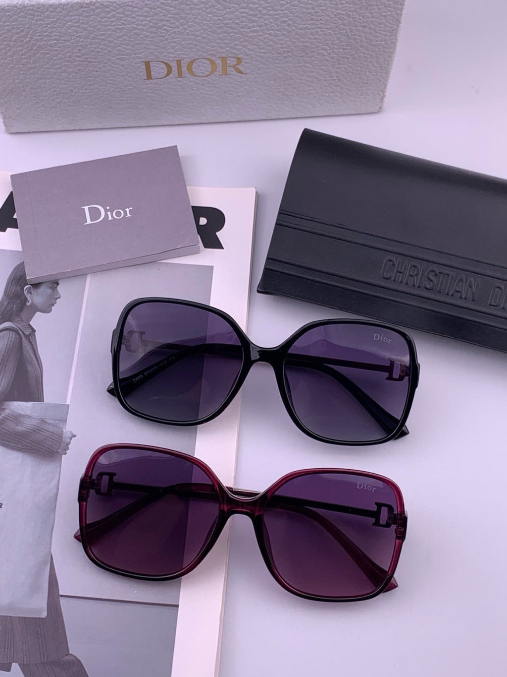Dior D8266 Polarized Fashion Pink Lens Sunglasses for Men & Women - 371958 - detail image 5