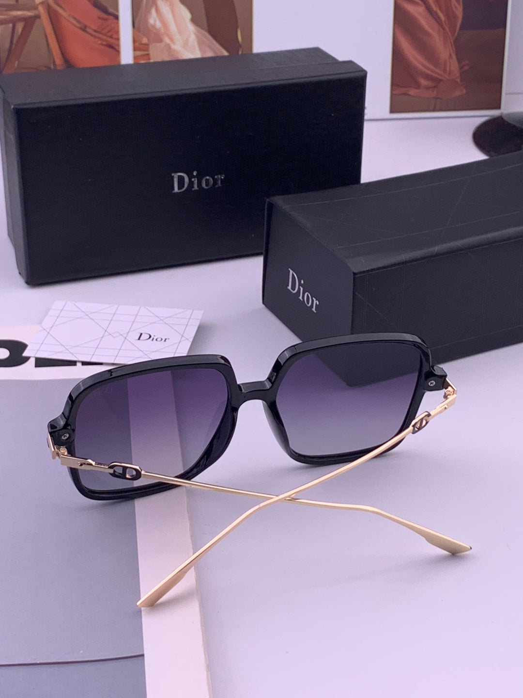 Dior CD3203 Polarized Fashion Gold Lens Sunglasses for Men & Women - 371949 - detail image 6