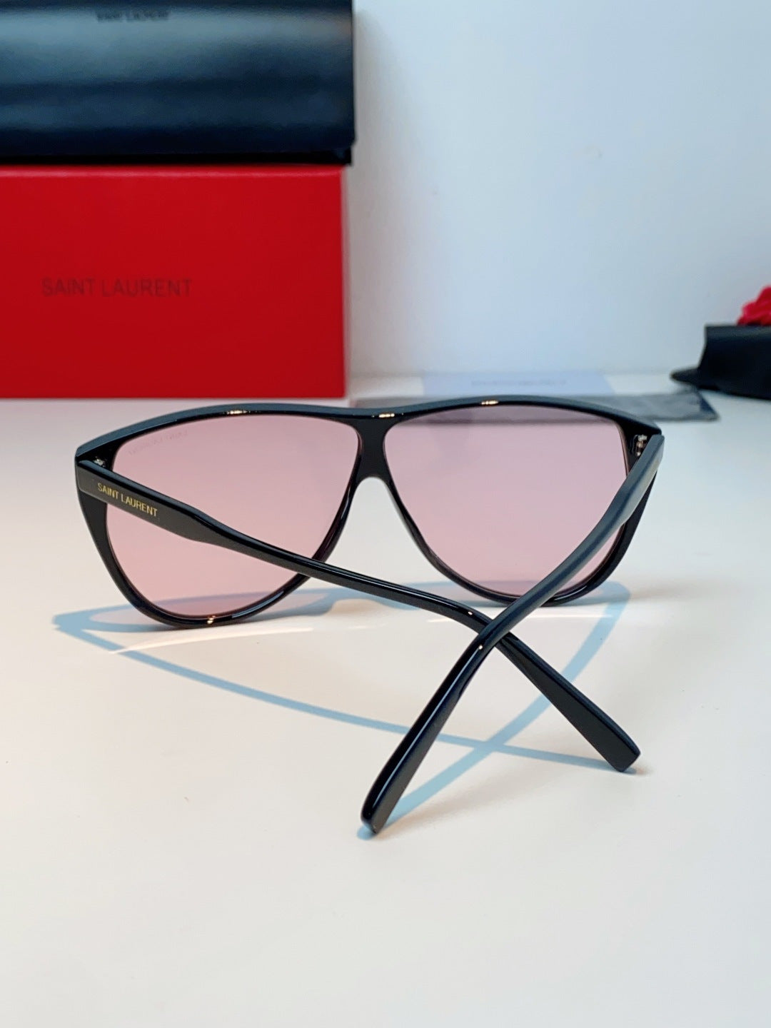 Saint Laurent Cat-Eye Red Lens Sunglasses for Men & Women - 382480 - detail image 3