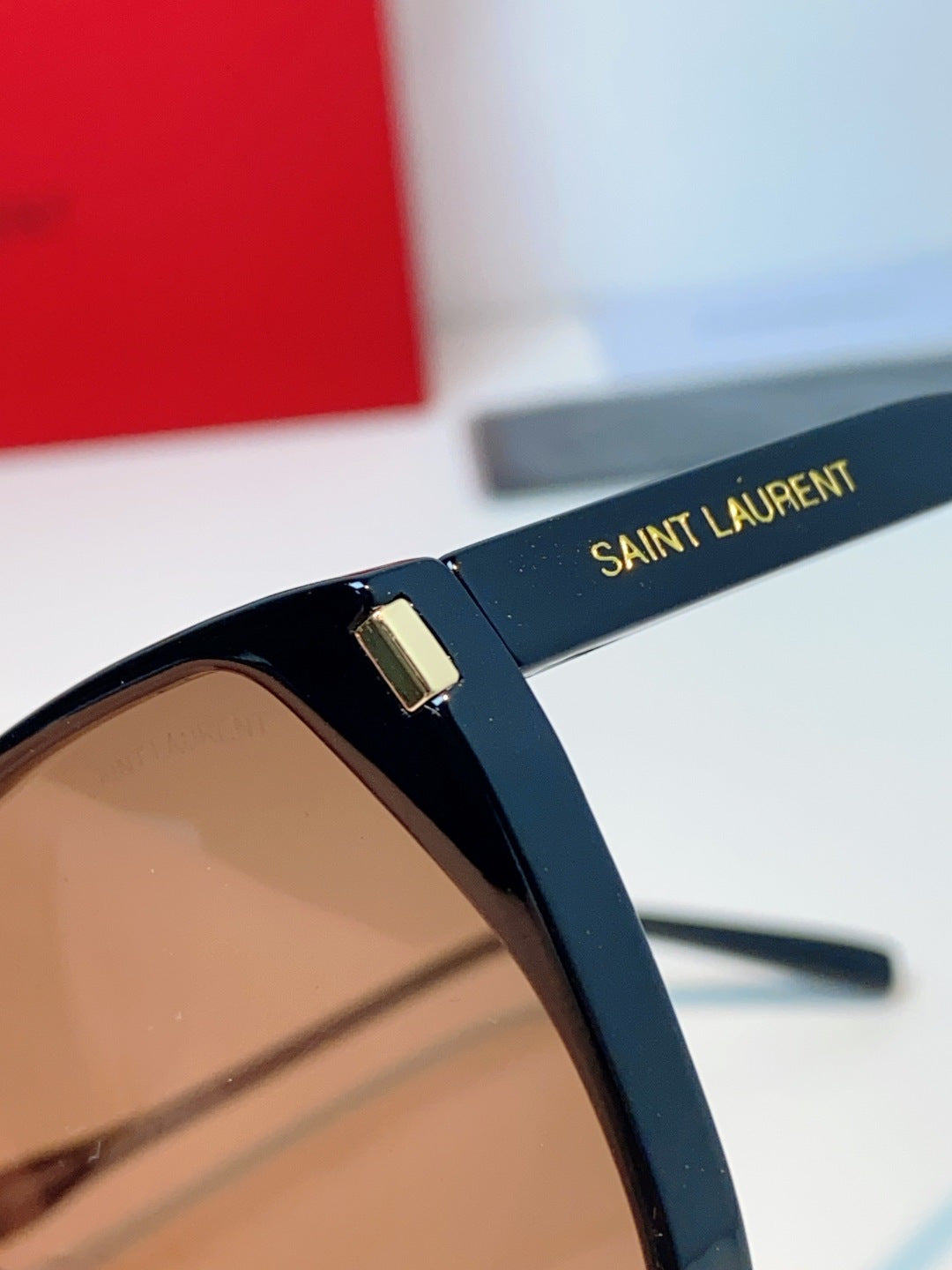Saint Laurent Cat-Eye Brown Lens Sunglasses for Men & Women - detail image 8