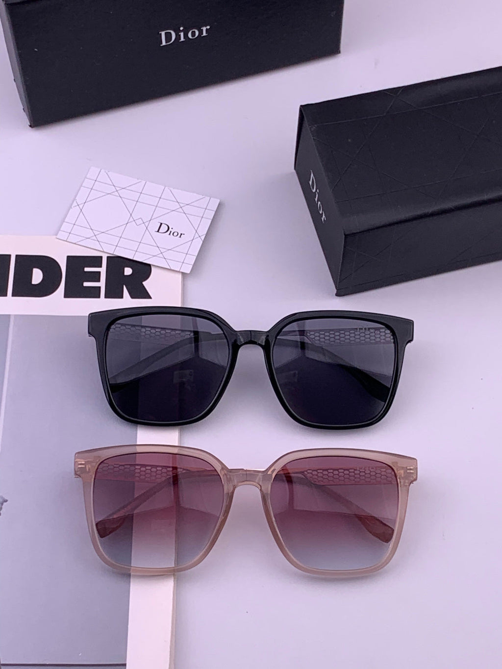 Dior CD35511 Polarized Square Brown Lens Sunglasses for Women - 382363 - detail image 7