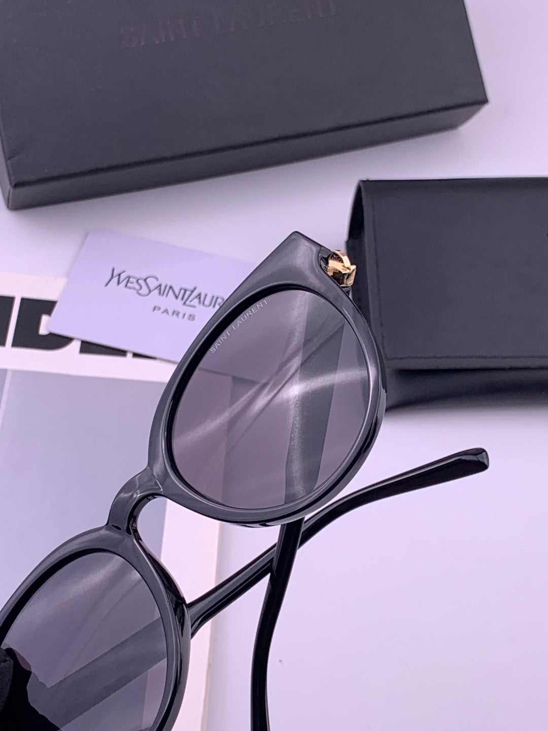 Saint Laurent 47721 Polarized Fashion Gold Lens Sunglasses for Men & - 382490 - detail image 5