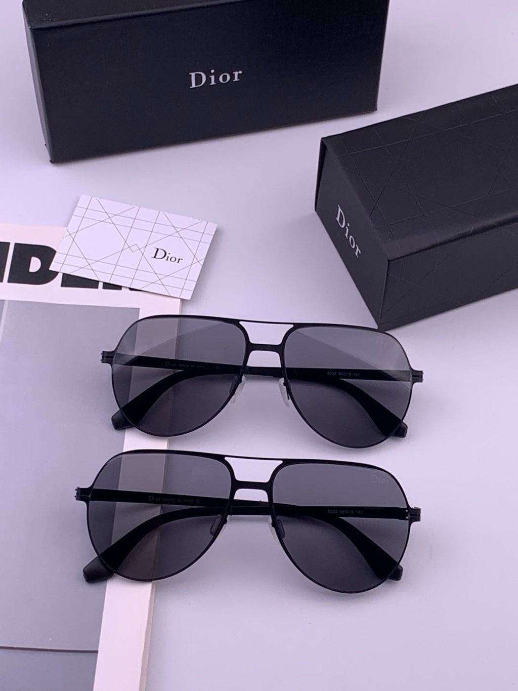 Dior 2503 Oversized Orange Lens Sunglasses for Men & Women - 382357 - detail image 7
