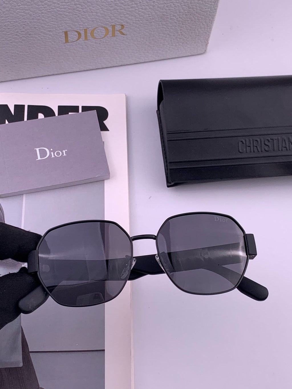 Dior CD9370 Round Black Lens Sunglasses for Women - 382412 - detail image 2