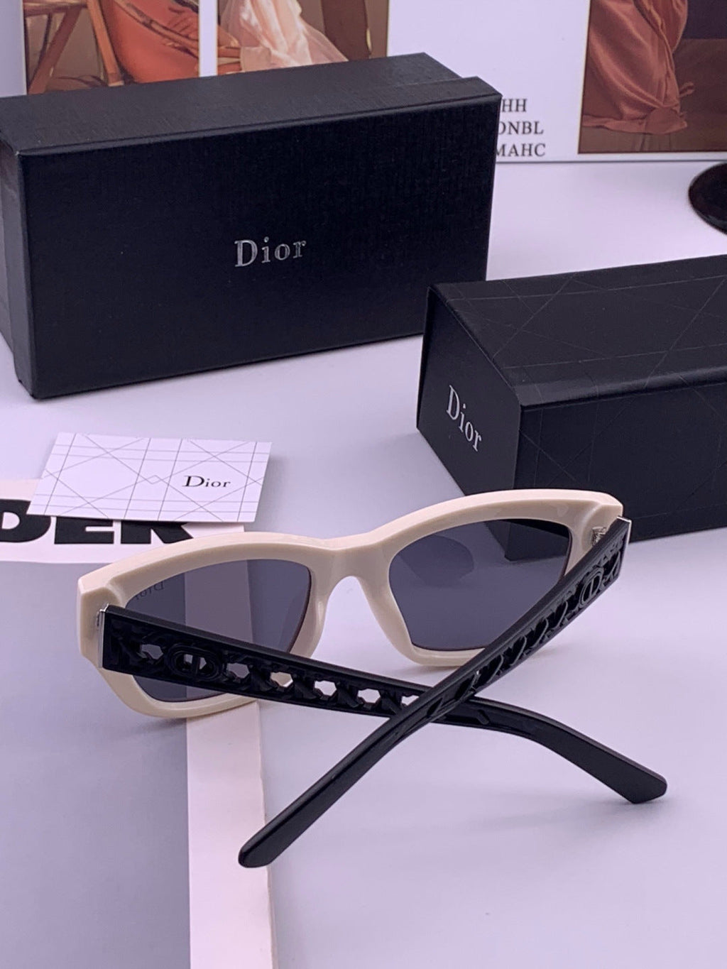 Dior D7911 Polarized Square Blue Lens Sunglasses for Men & Women - 382452 - detail image 6