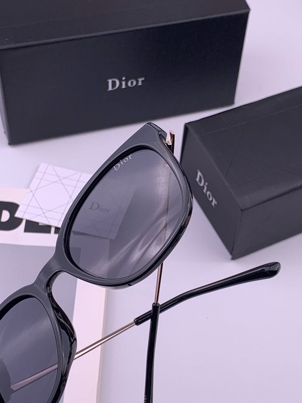 Dior D31101 Polarized Square Black Lens Sunglasses for Men & Women - 382455 - detail image 7