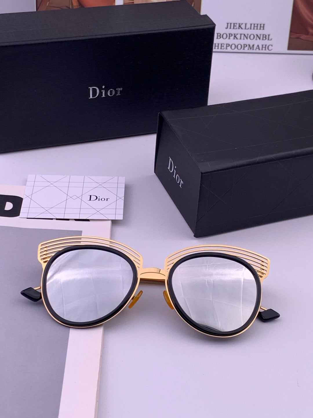 Dior CD11 Round Black Lens Sunglasses for Women - 382449 - detail image 4