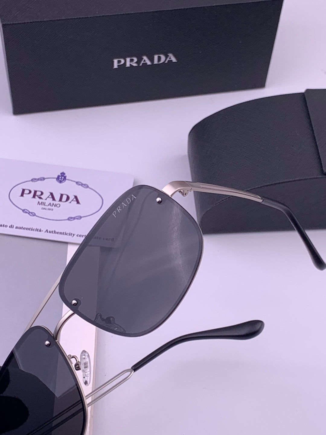 Prada P880665 Polarized Fashion Gray Lens Sunglasses for Men - 415667 - detail image 2