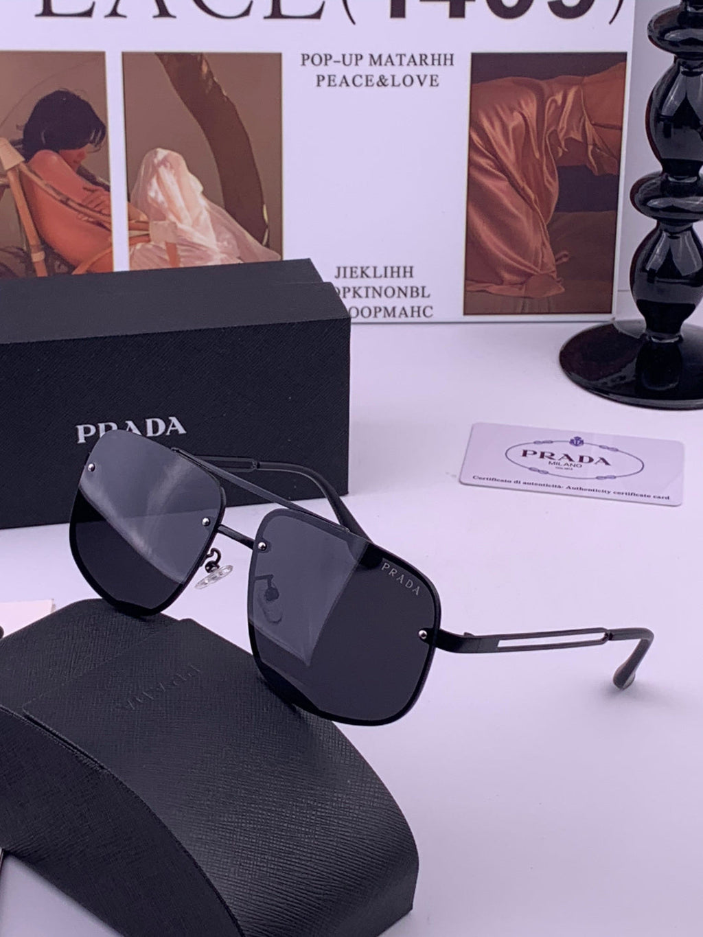 Prada P880665 Polarized Fashion Gray Lens Sunglasses for Men - 415668 - detail image 2