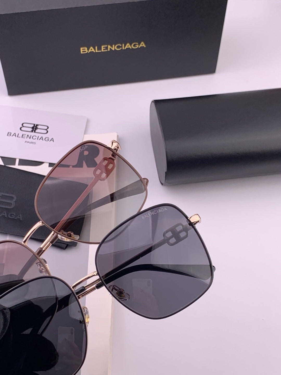 Balenciaga BL7192 Metal Fashion Black Lens Sunglasses for Men & Women - 416126 - detail image 3
