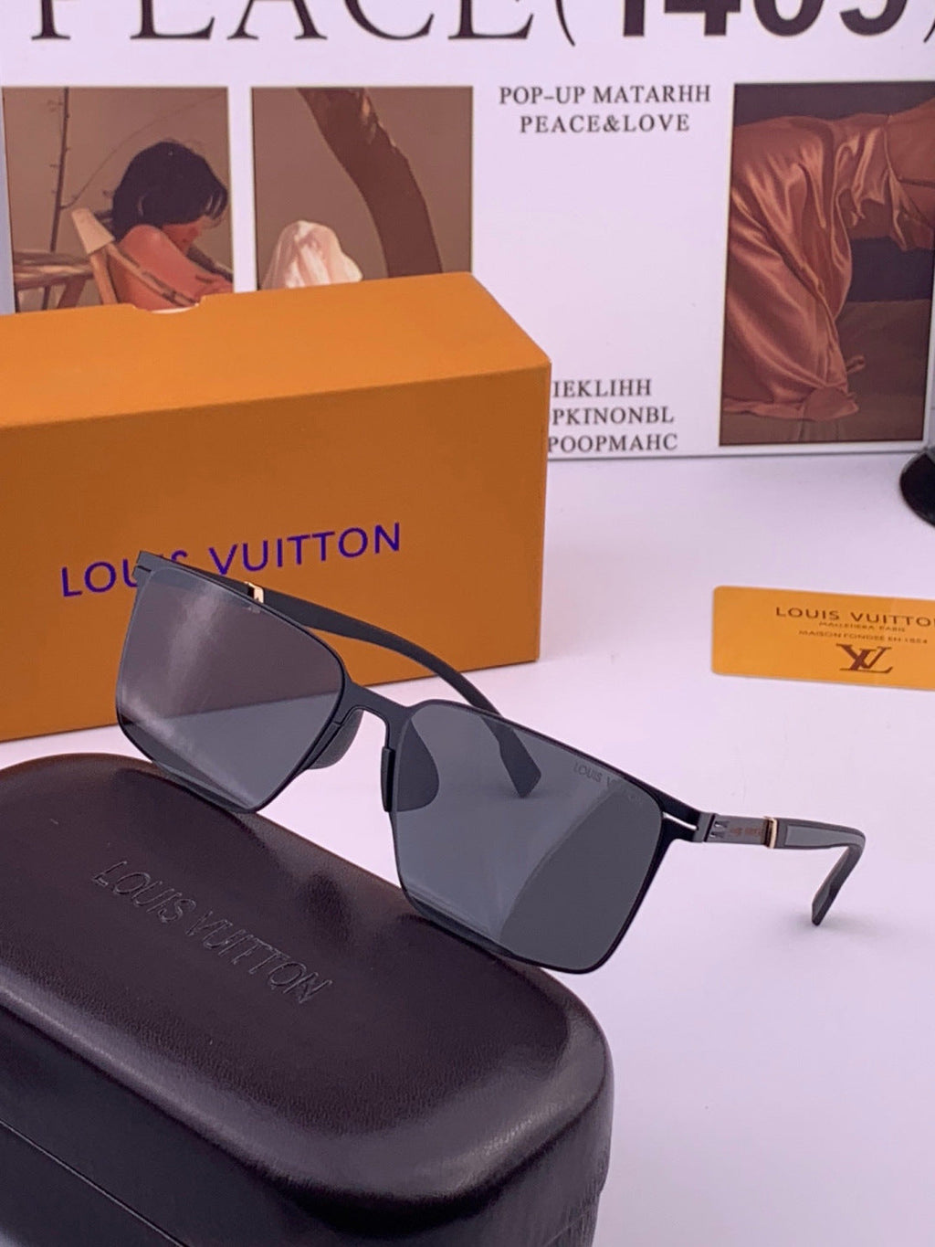 Louis Vuitton L316 Fashion Gold Lens Sunglasses for Men & Women - 431278 - detail image 2