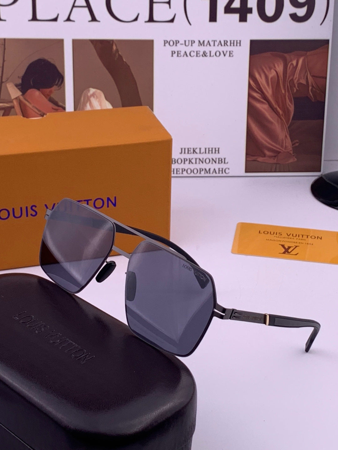 Louis Vuitton L313 Fashion Gold Lens Sunglasses for Men & Women - 431283 - detail image 3