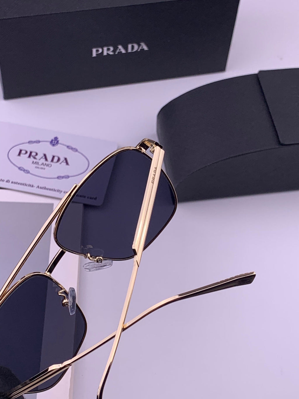 Prada Fashion Black Lens Sunglasses for Men - 449361 - detail image 3