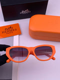 Hermès H37005 Square Red Lens Sunglasses for Men & Women - 450029