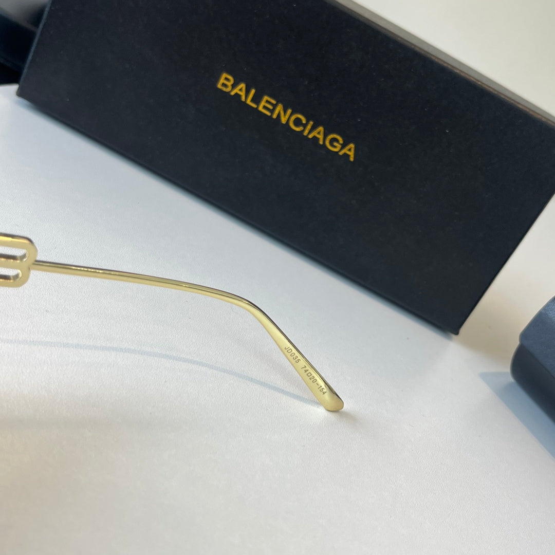 Balenciaga Rectangular Brown Lens Sunglasses for Men & Women - 466017 - detail image 8