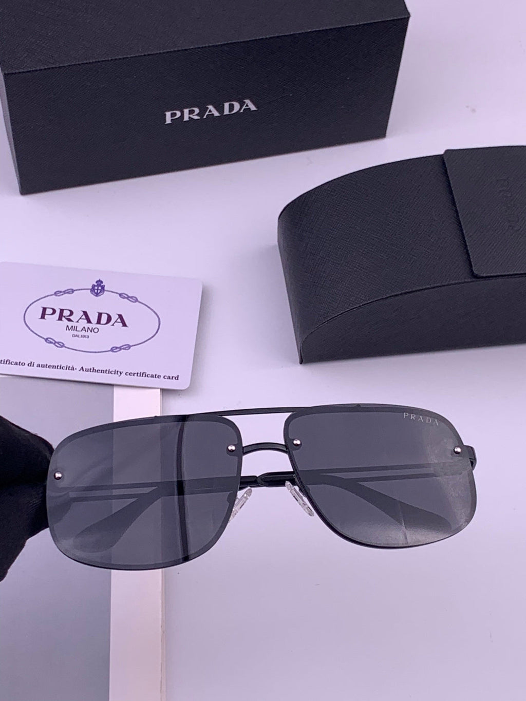Prada P880665 Polarized Fashion Gray Lens Sunglasses for Men