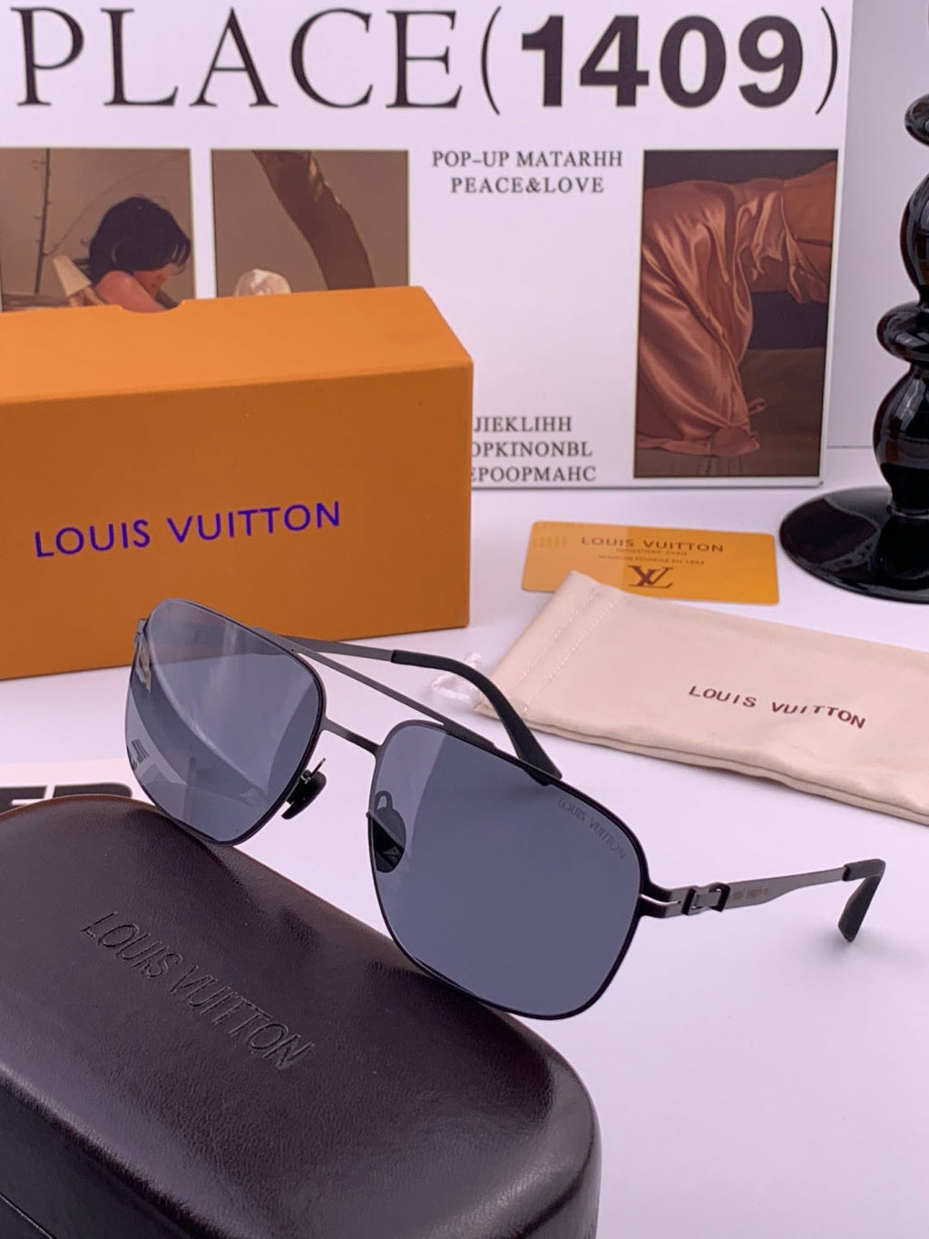 Louis Vuitton L5760 Fashion Gray Lens Sunglasses for Men & Women - 464744 - detail image 5