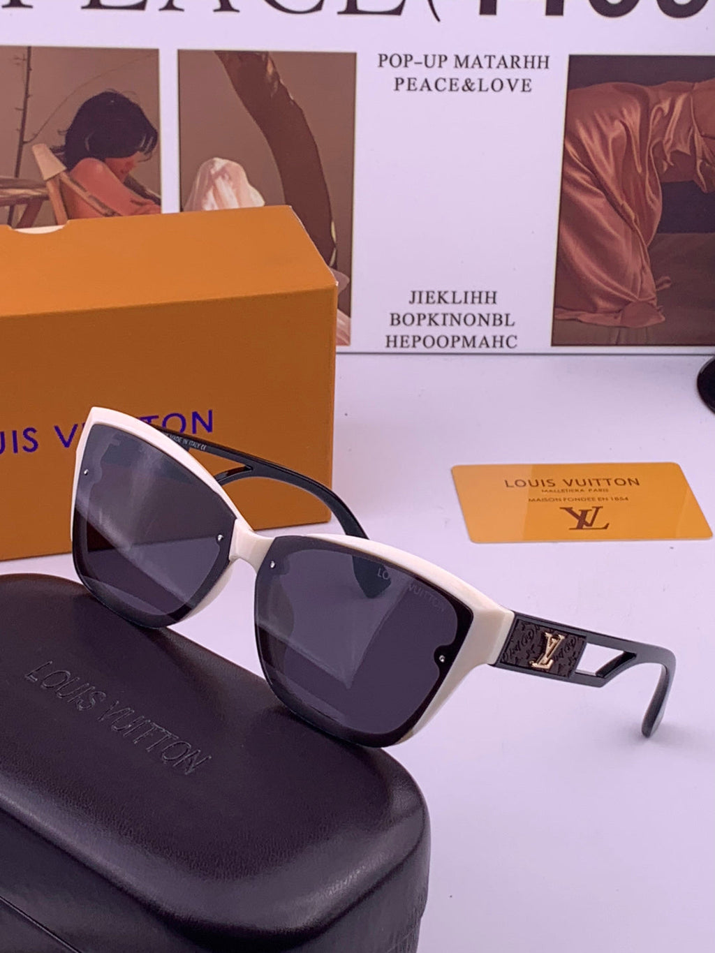 Louis Vuitton L7310 Square Brown Lens Sunglasses for Men & Women - 464623 - detail image 2