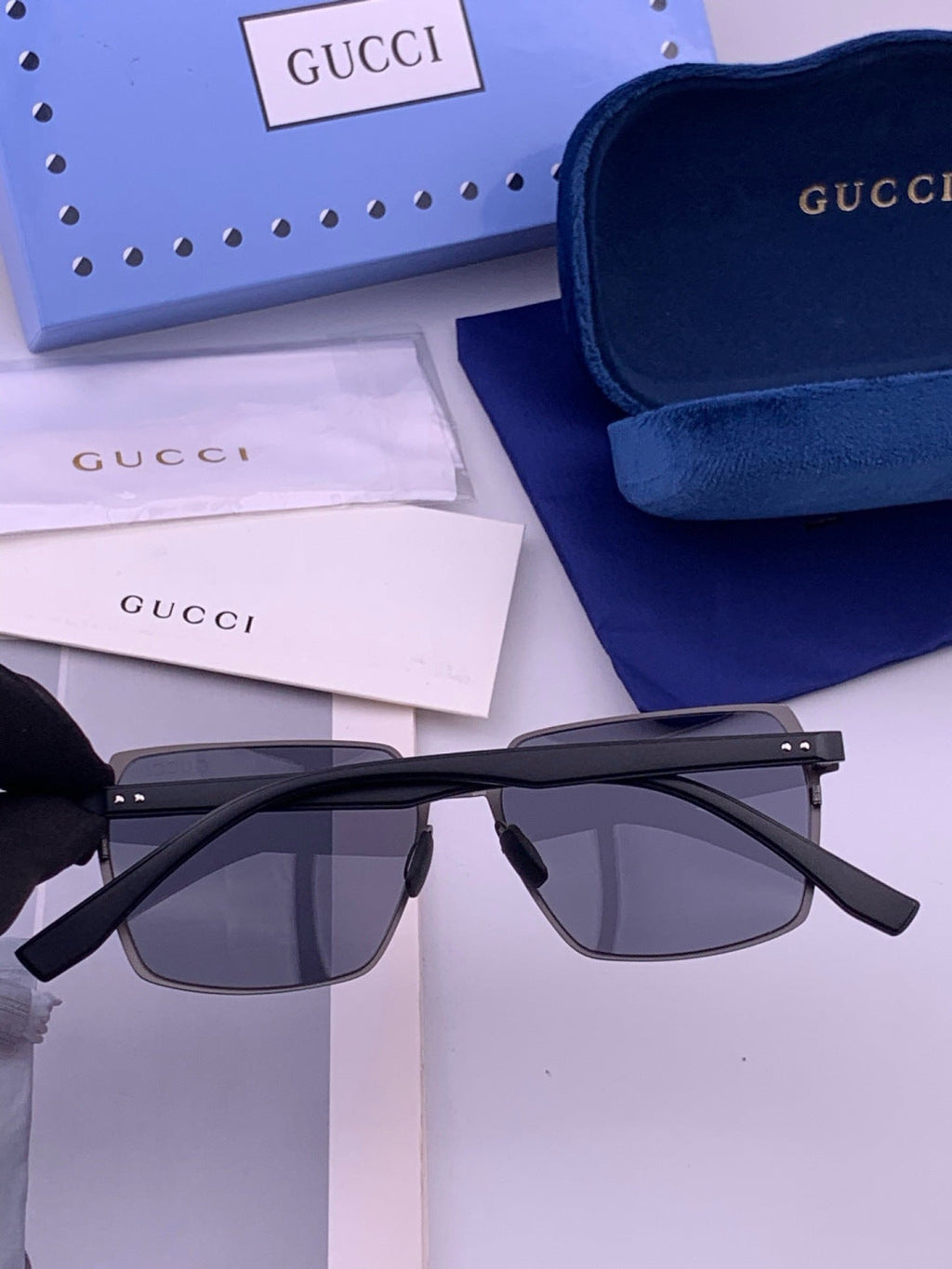 Gucci G5226 Fashion Gold Lens Sunglasses for Men & Women - detail image 4