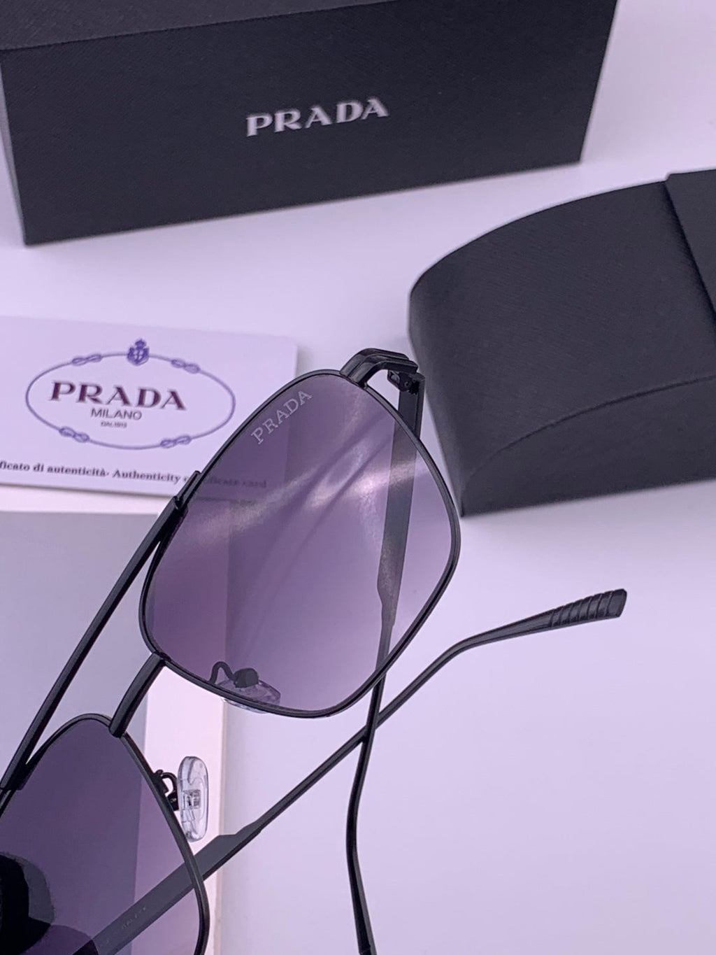 Prada Fashion Purple Lens Sunglasses for Men - detail image 5