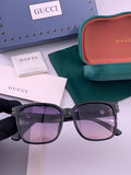 Gucci G1106 Metal Square Brown Lens Sunglasses for Men & Women