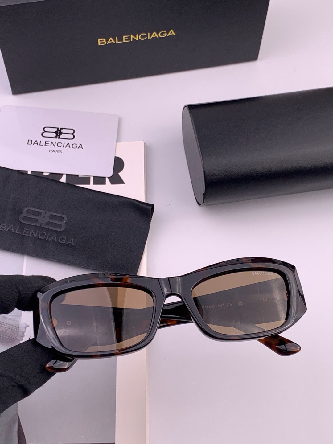 Balenciaga BL1992 Polarized Metal Fashion Pink Lens Sunglasses for Men & Women - detail image 2