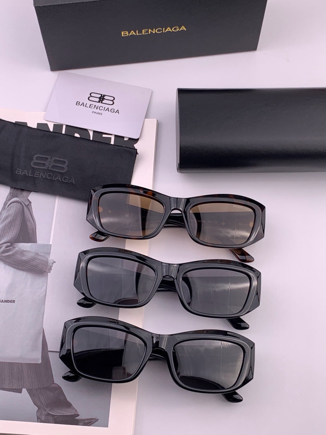 Balenciaga BL1992 Polarized Metal Fashion Pink Lens Sunglasses for Men & Women - detail image 7