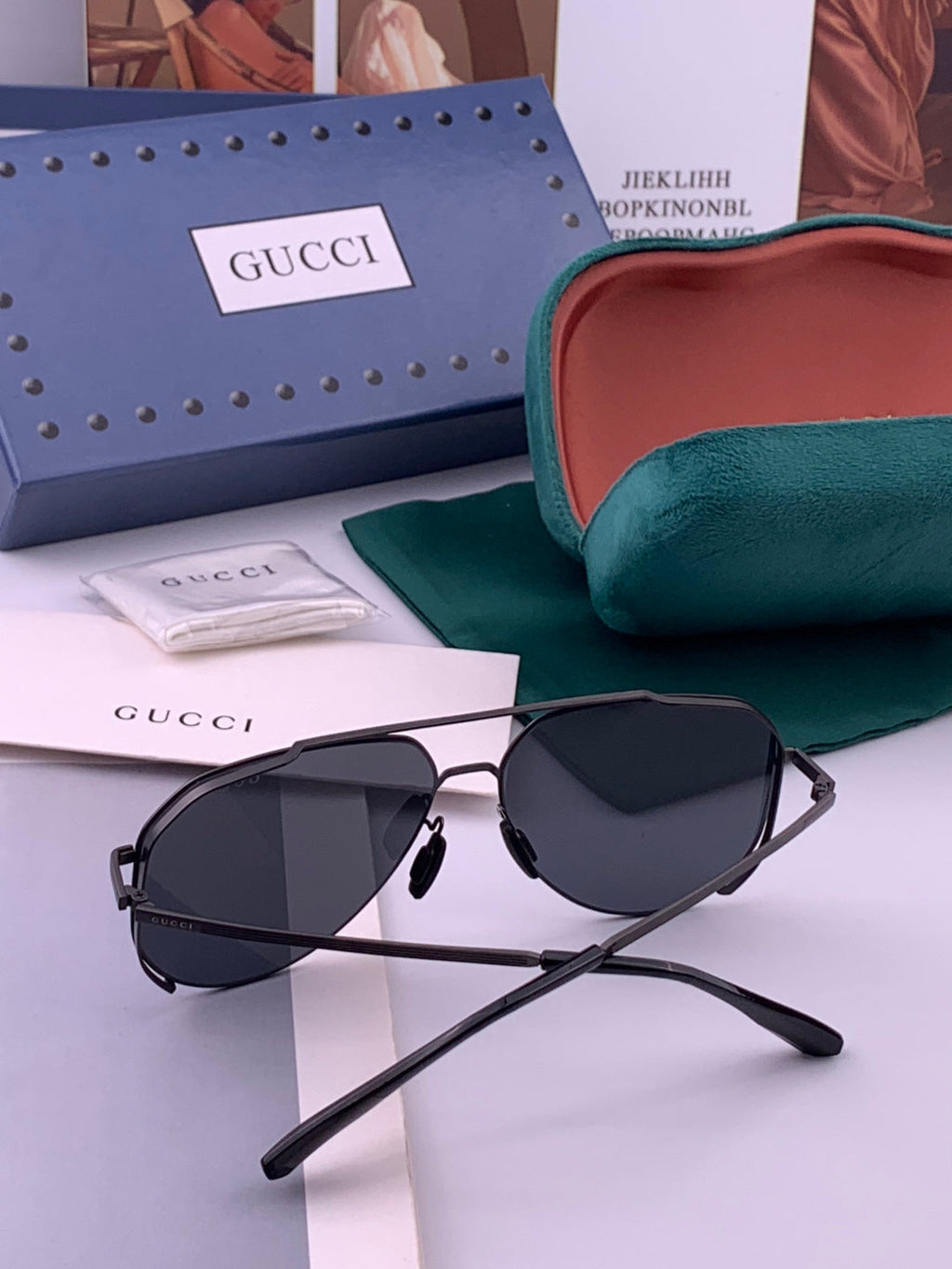 Gucci G7380 Fashion Gold Lens Sunglasses for Men & Women - detail image 4