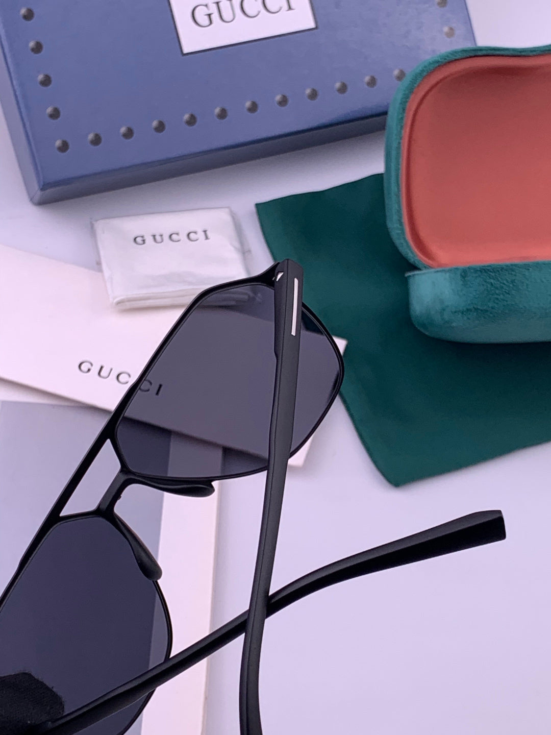 Gucci G3807 Polarized Aviator Gold Lens Sunglasses for Men - 486469 - detail image 4