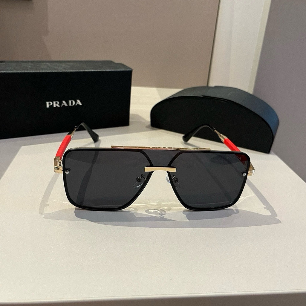Prada Polarized Fashion Silver Lens Sunglasses for Men - 432055 - detail image 5