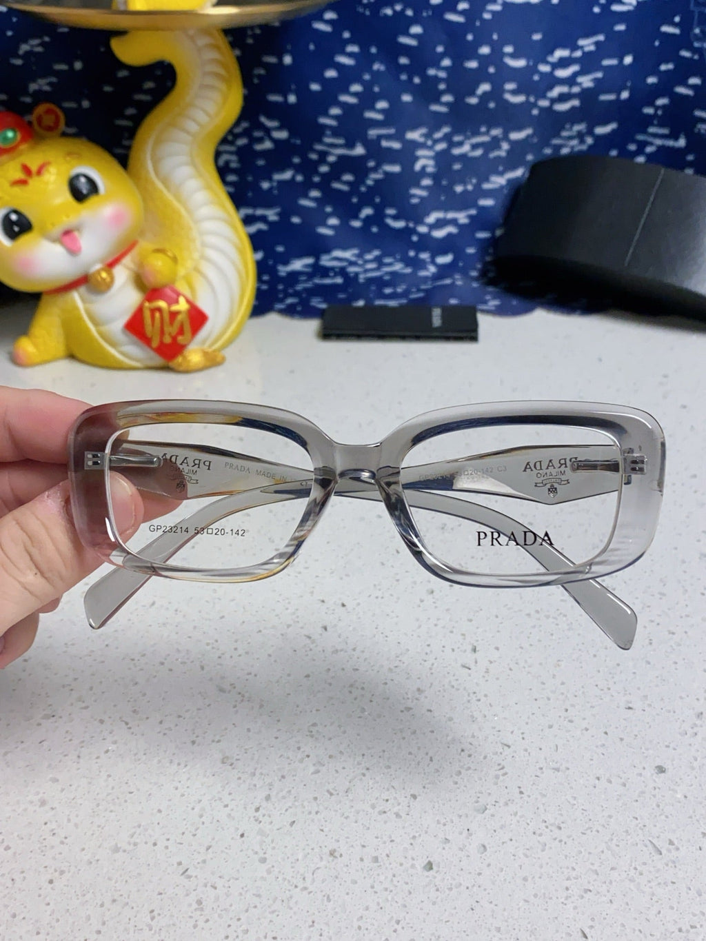 Prada Square Silver Lens Sunglasses for Men & Women - 382677 - detail image 4