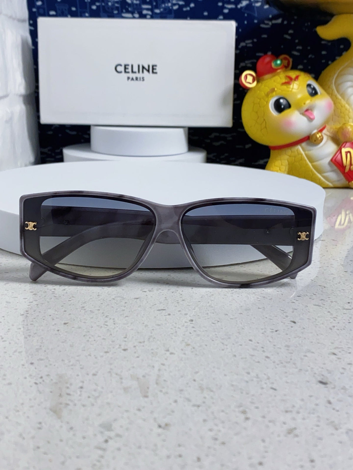 Celine Oversized Gray Lens Sunglasses for Women - detail image 8