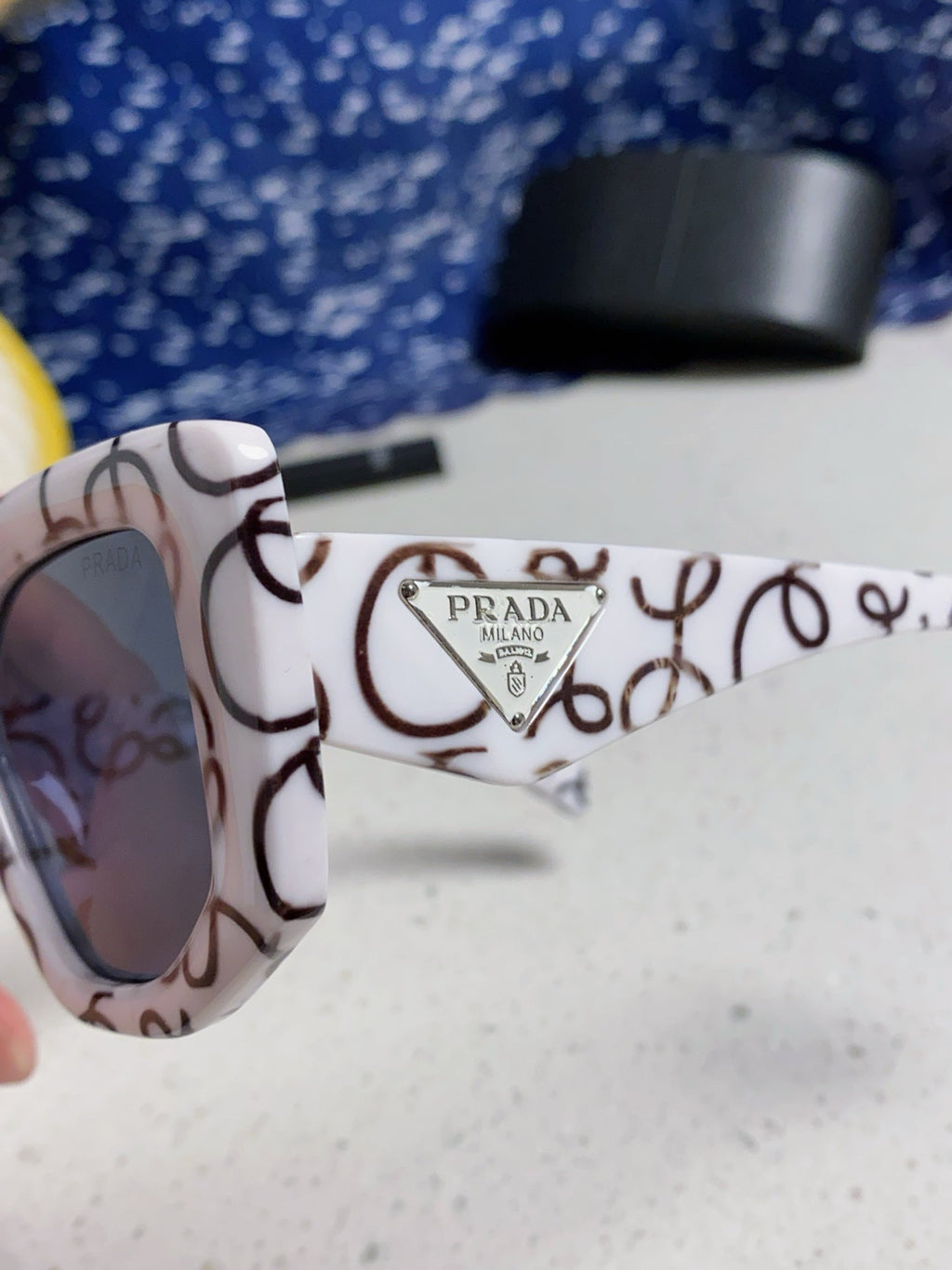 Prada 14ZSF Cat-Eye Silver Lens Sunglasses for Women - 398921 - detail image 7