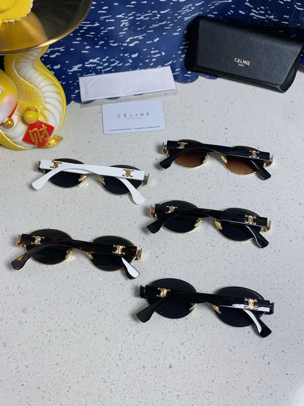 Celine Round Brown Lens Sunglasses for Men & Women - 398833 - detail image 11