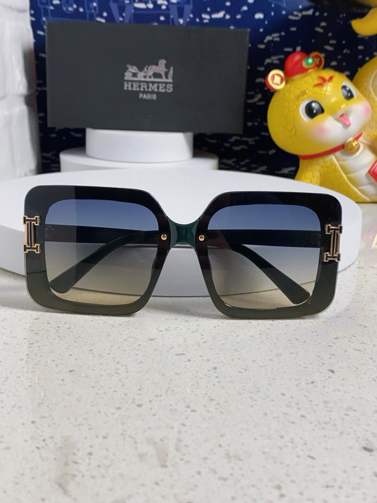 Hermès Square Silver Lens Sunglasses for Men & Women - 450020 - detail image 7