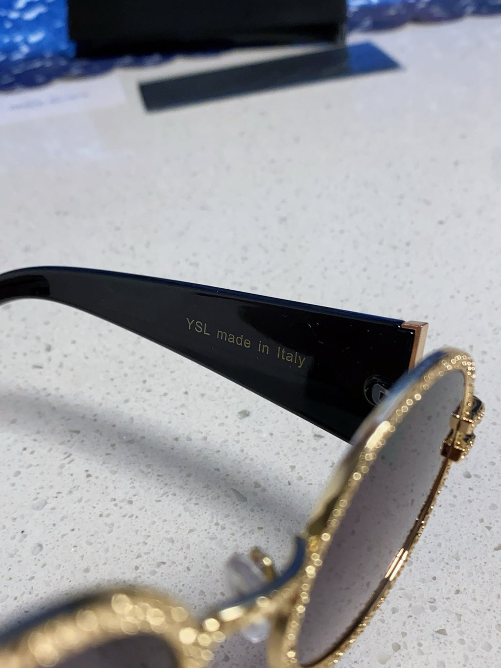 Saint Laurent Metal Round Brown Lens Sunglasses for Men & Women - detail image 8