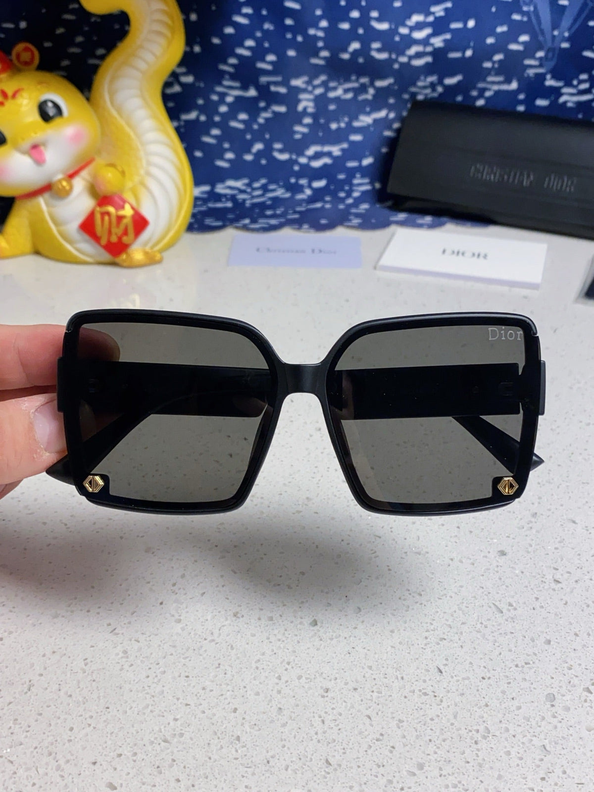 Dior Polarized Fashion Black Lens Sunglasses for Women - 997975 - detail image 4