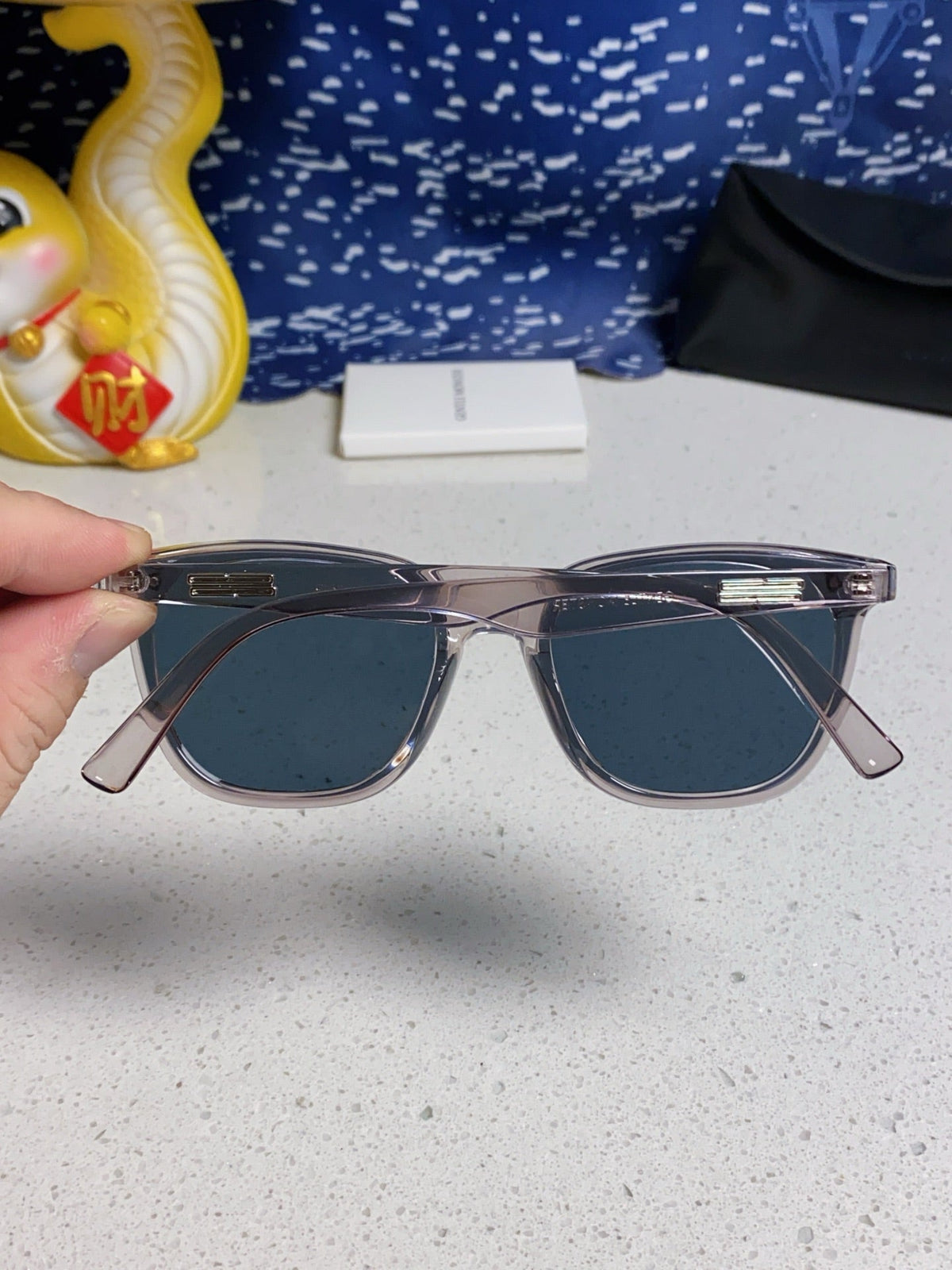 Gentle Monster HEIZER Square Blue Lens Sunglasses for Men & Women - 488000 - detail image 5