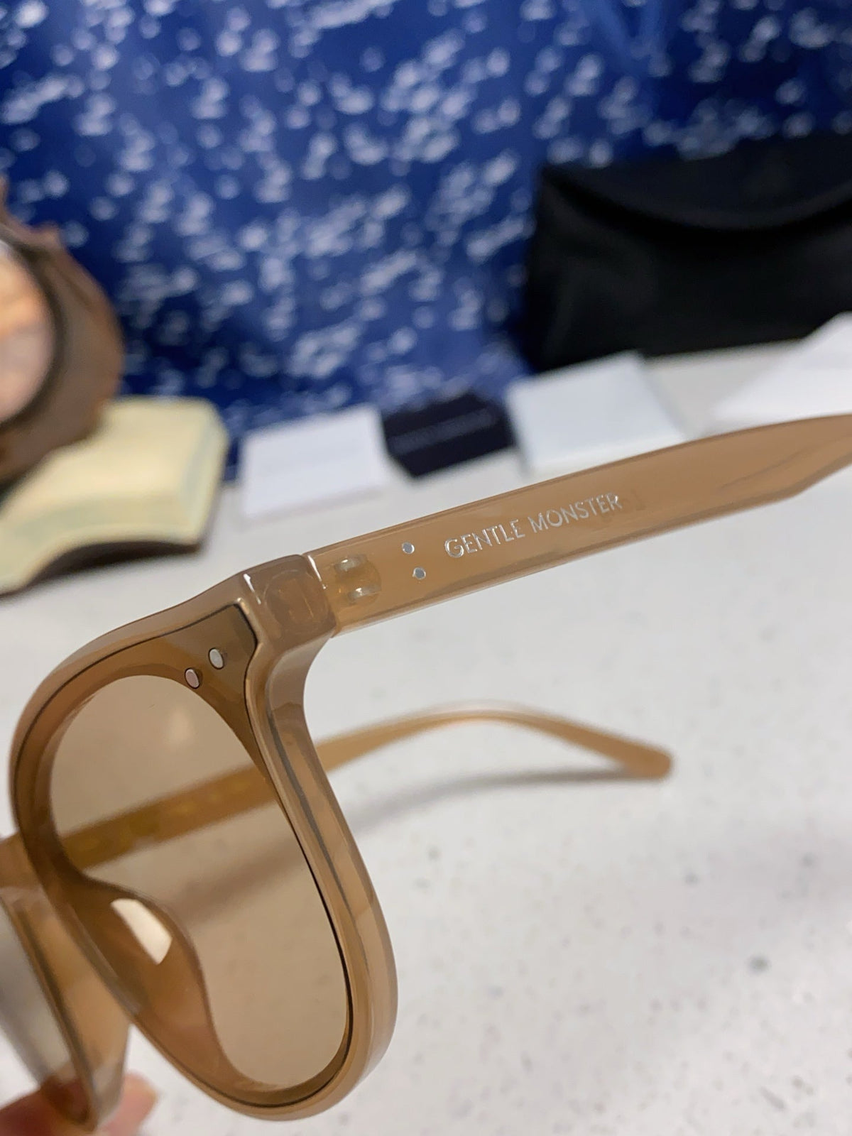 Gentle Monster LANG Square Gray Lens Sunglasses for Men & Women - detail image 7