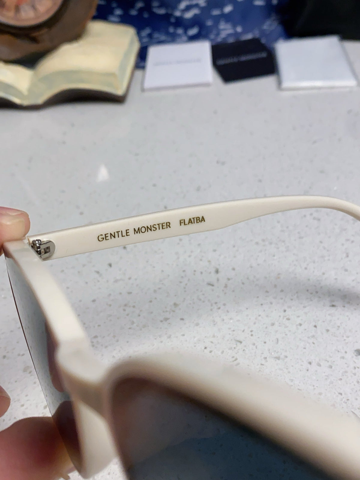 Gentle Monster LANG Square Blue Lens Sunglasses for Men & Women - detail image 8