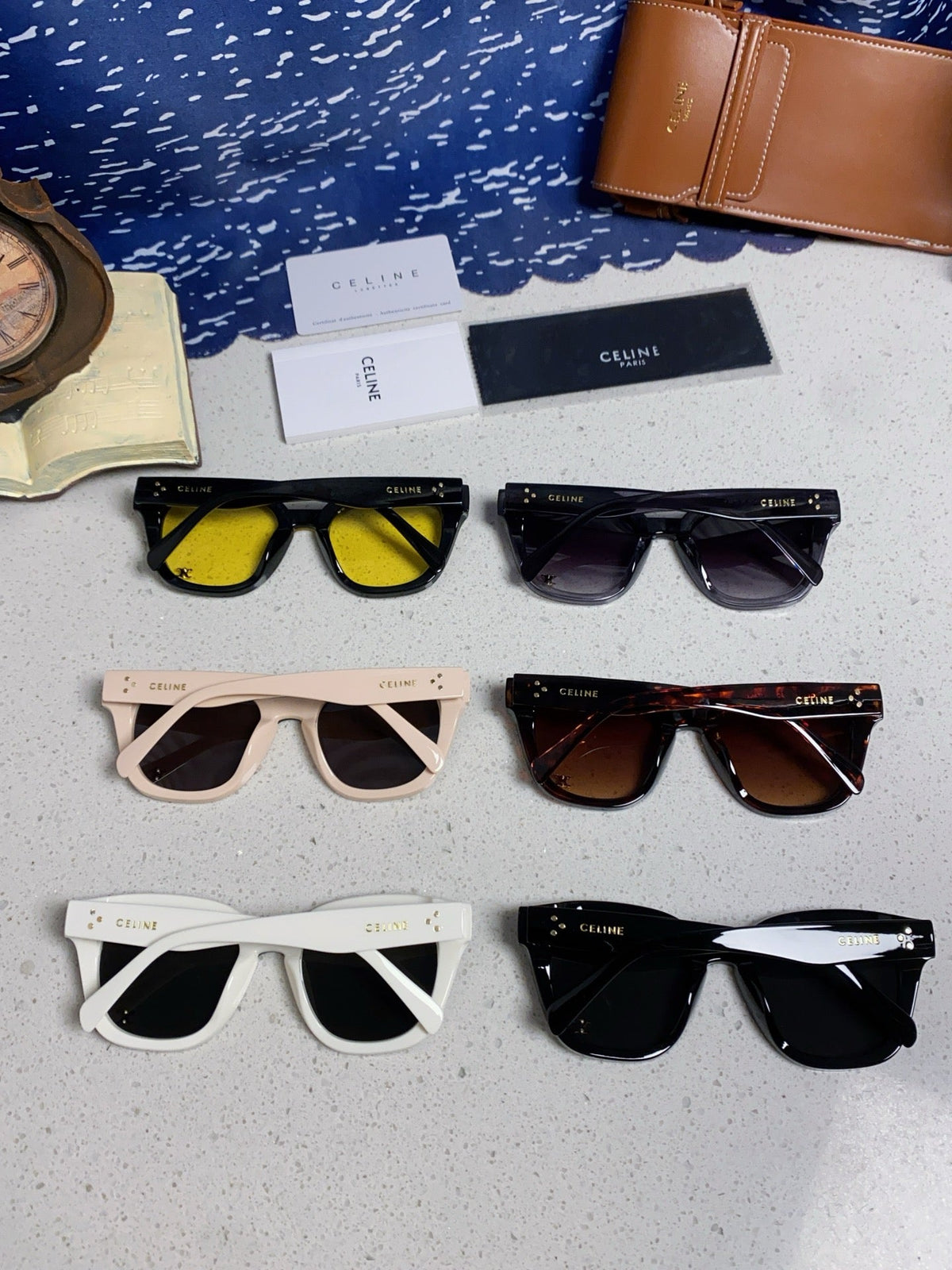 Celine Square Gray Lens Sunglasses for Men & Women - 398873 - detail image 11