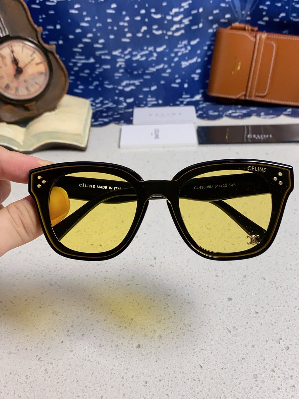 Celine Square Brown Lens Sunglasses for Men & Women - 432017 - detail image 4