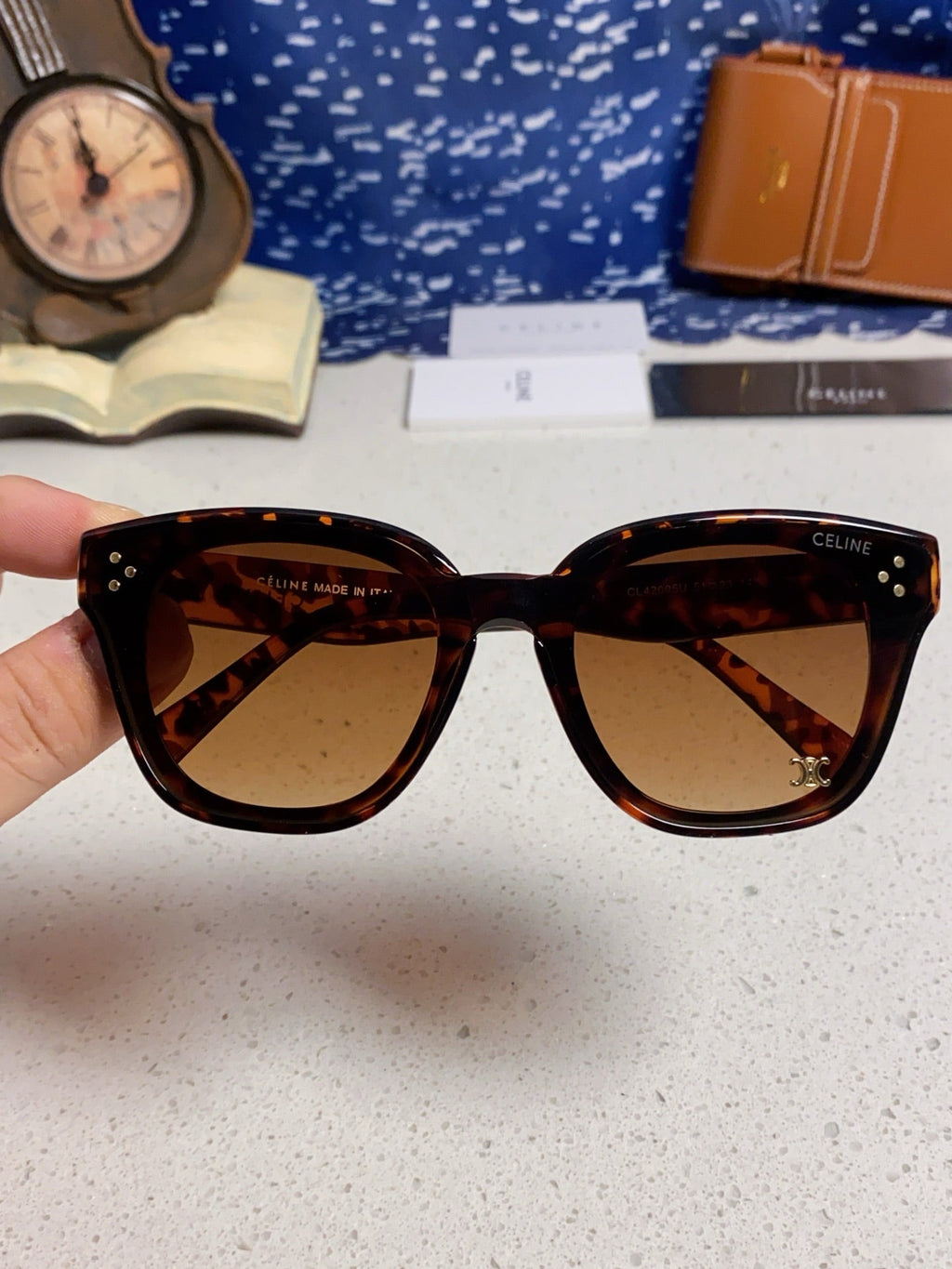 Celine Square Brown Lens Sunglasses for Men & Women - 158431 - detail image 4