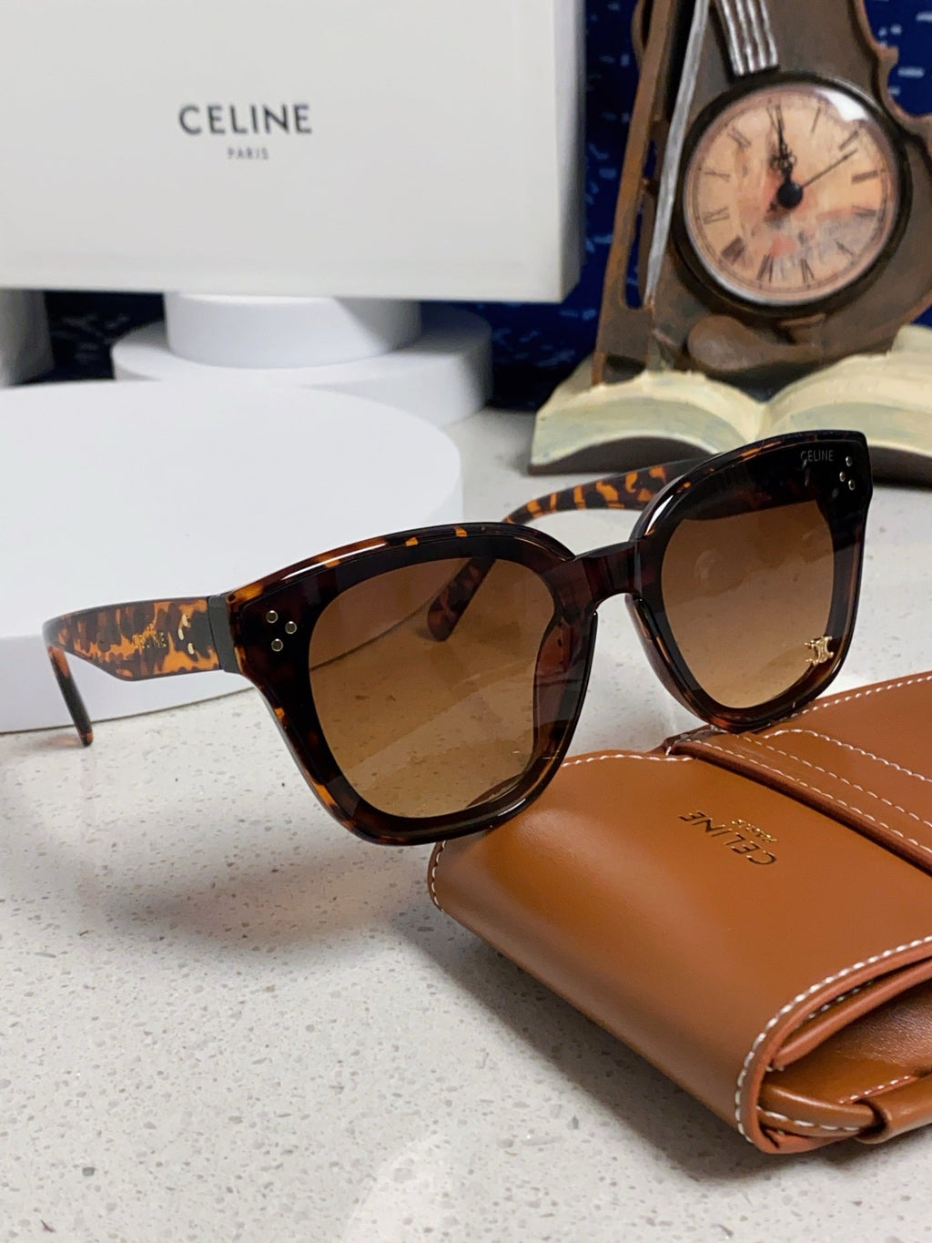 Celine Square Brown Lens Sunglasses for Men & Women - 158431 - detail image 10