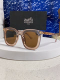 Hermès Metal Square Brown Lens Sunglasses for Men & Women - 158685