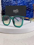 Hermès Metal Square Silver Lens Sunglasses for Men & Women - 158686