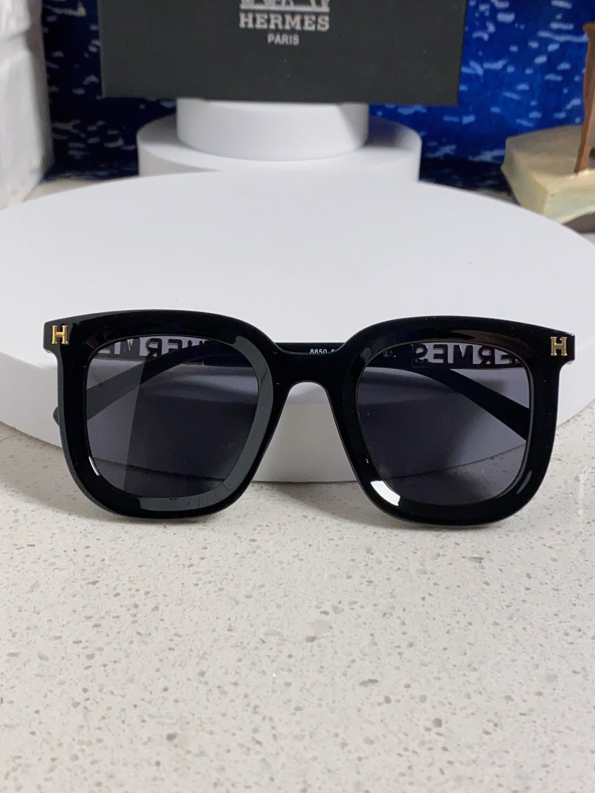 Hermès Metal Square Silver Lens Sunglasses for Men & Women - 399454 - detail image 8