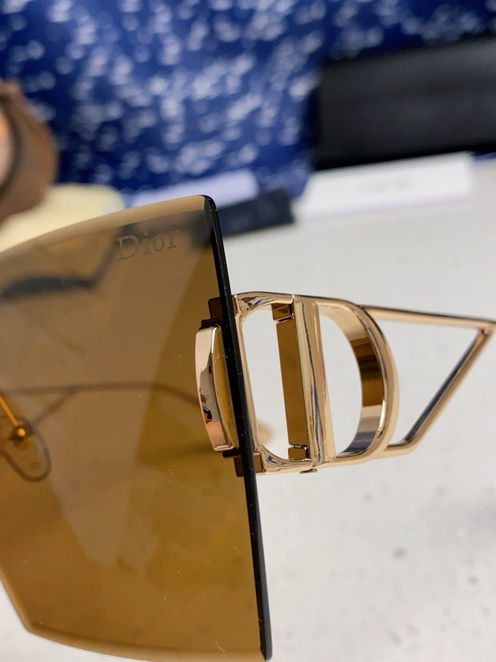 Dior 30MONTAIGNE Lightweight Rimless Brown Lens Sunglasses for Men & - 867124 - detail image 7